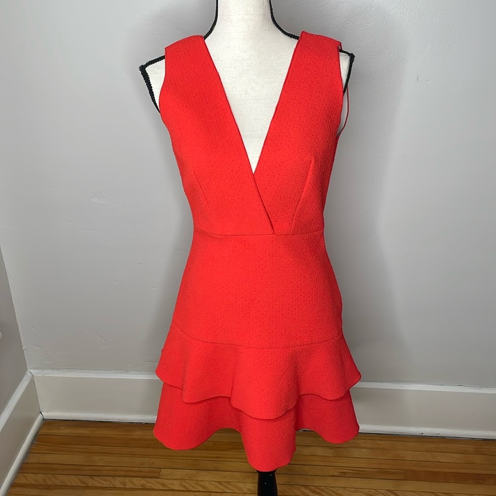 Sandro Stretch flutter dress